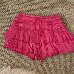 Sofia pink ruffle skirt!